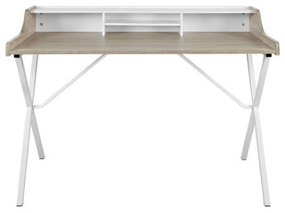 Bin Office Desk, Oak