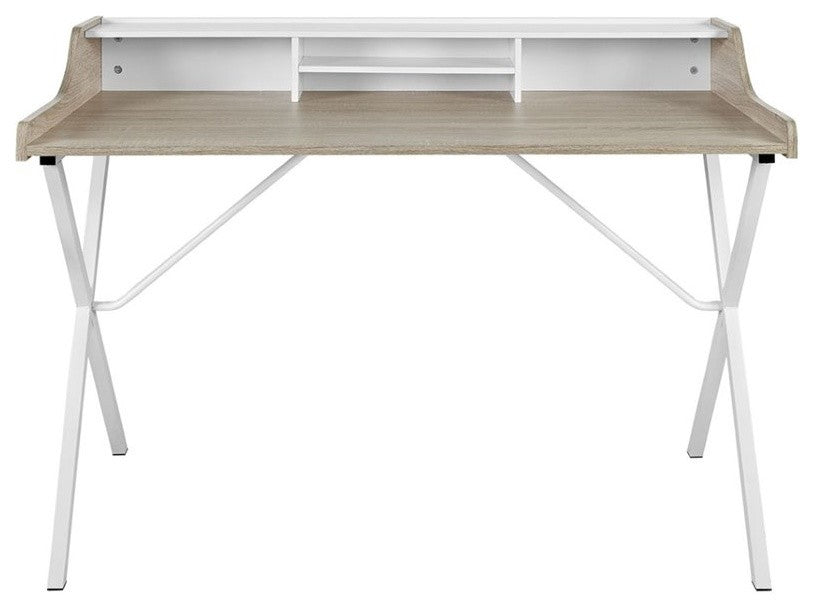 Bin Office Desk, Oak