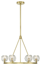 Aragon LED Chandelier, Soft Brass