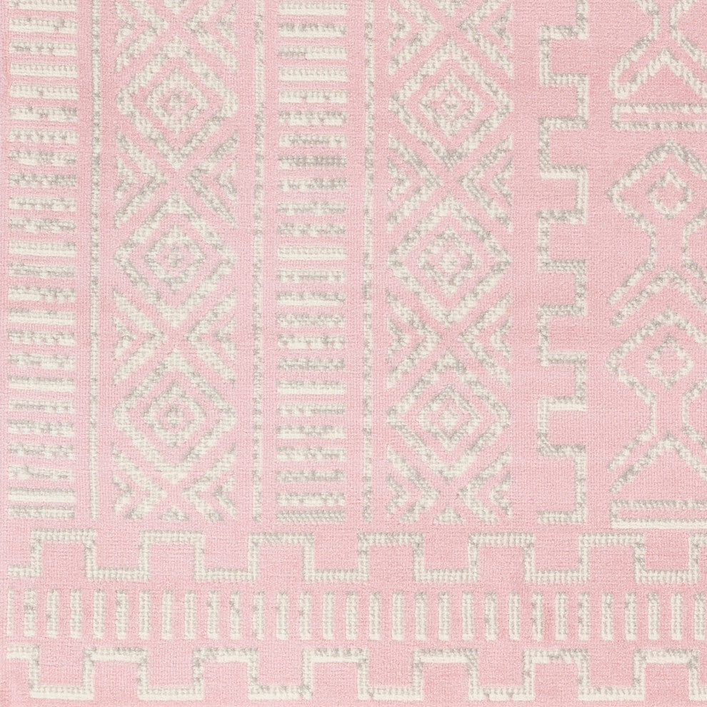 Surya Ustad UST-2308 7'10"x10'2" Rug, Pale Pink/Medium Gray/Cream