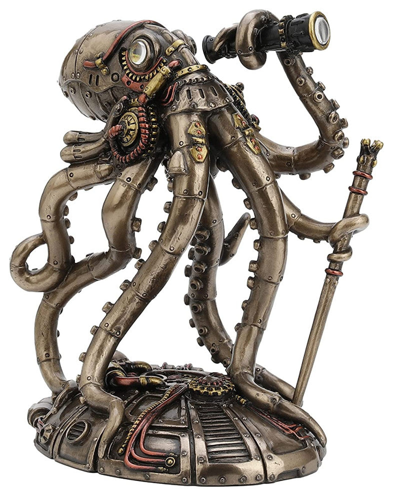 Steampunk Seabed Hiker Octopus -  Classic Statue Sculpture
