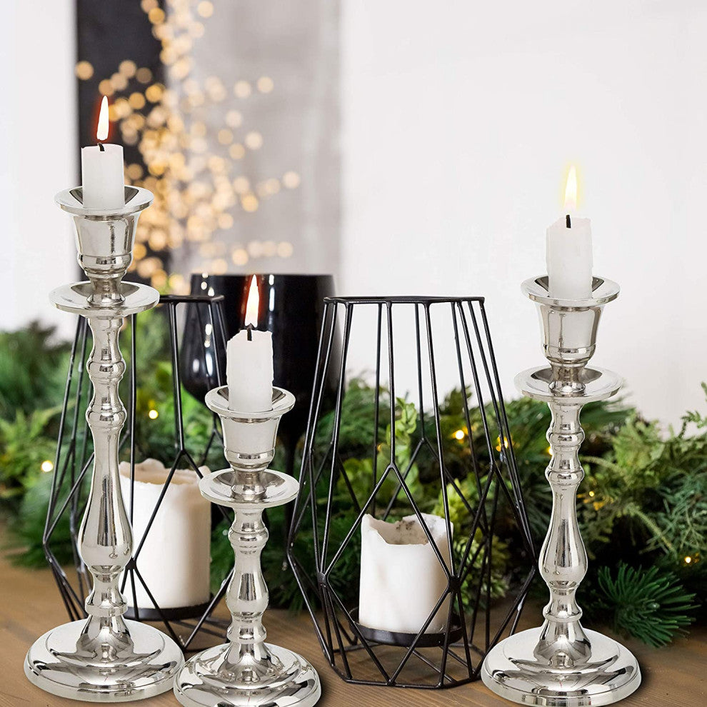 3 Piece Taper  Candlestick Holder Set