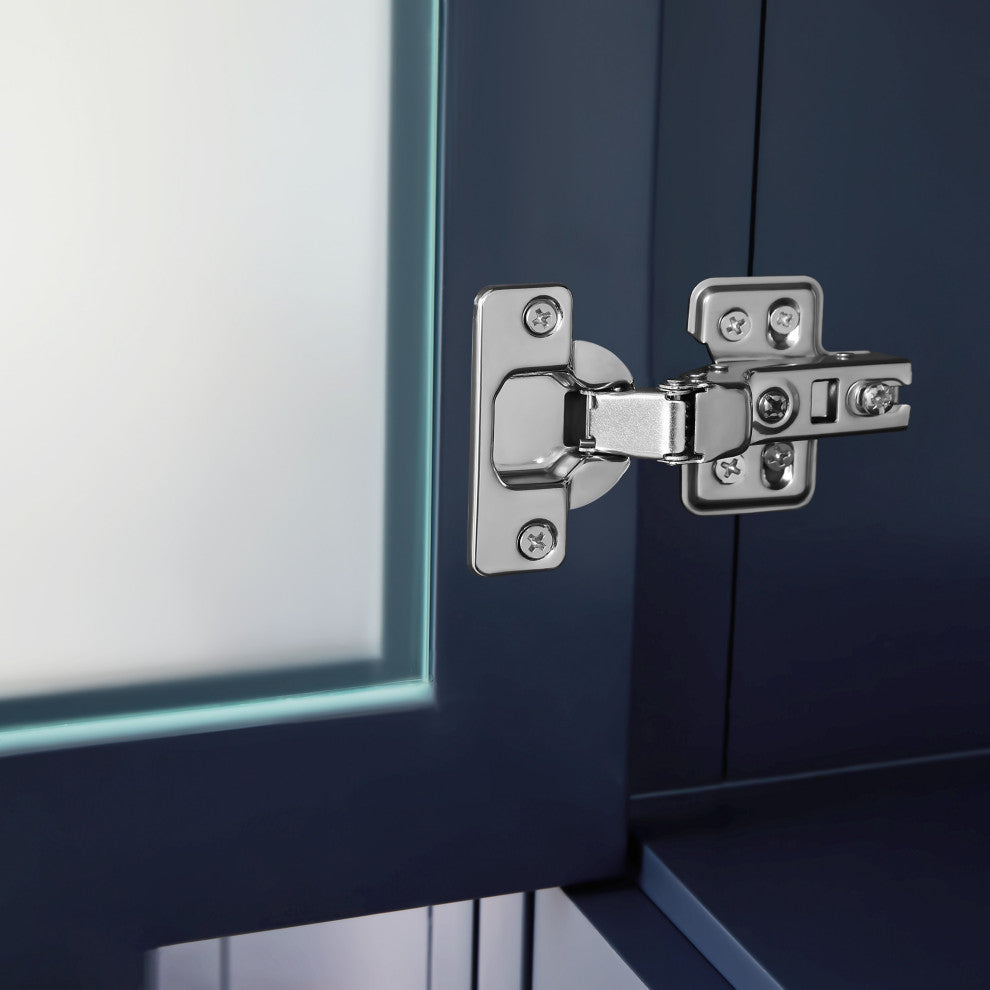 Vanity Art Vanity Set With Ceramic Top, 60", Blue, Standard Mirror