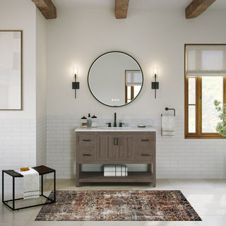 The Betsy Bathroom Vanity, Brown, 48", Single Sink, Freestanding