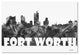 'Fort Worth Texas Skyline Bg-2' Canvas Art, 32x22