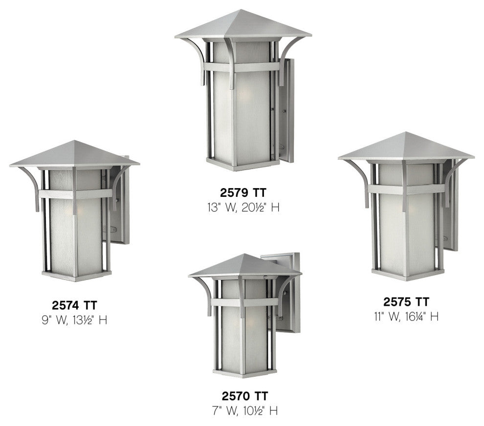 Hinkley Lighting 2570 10.5"H 1 Light Lantern Outdoor Wall Sconce - Titanium