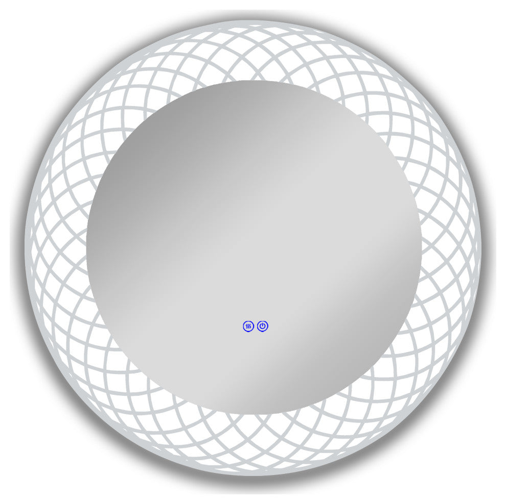 Luminosity Back Lit Round Touchscreen Led Mirror 30" Wide