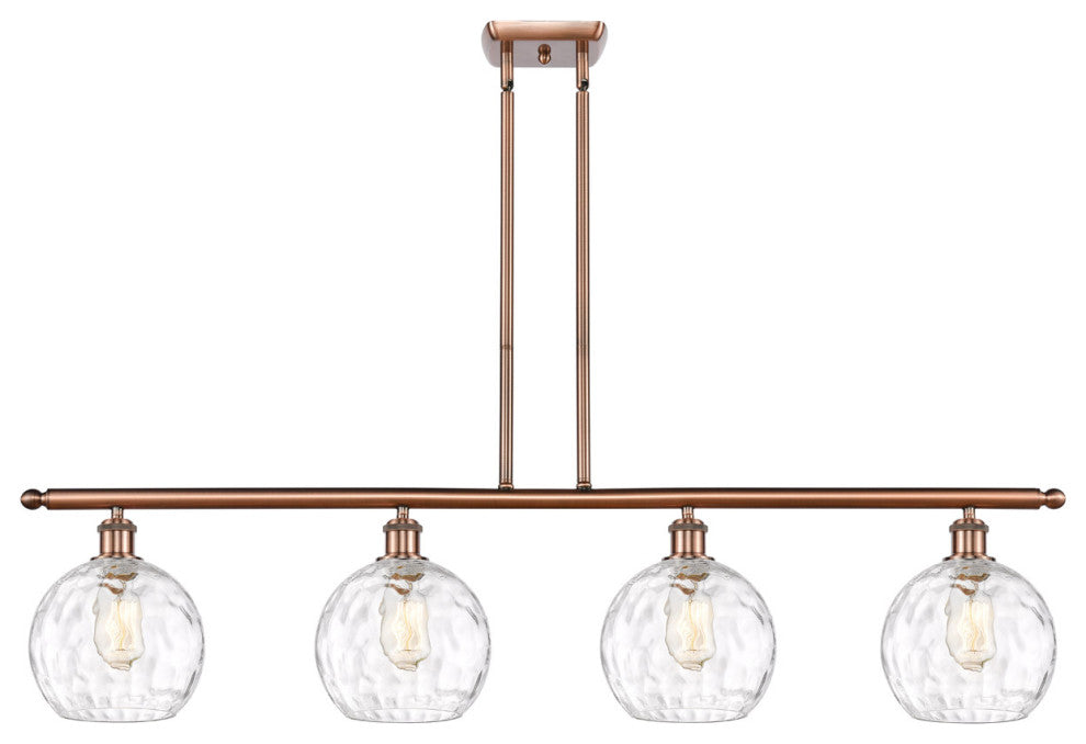 Innovations 516-4I-AC-G1215-8-LED 4 Light Island Light, Antique Copper