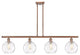Innovations 516-4I-AC-G1215-8-LED 4 Light Island Light, Antique Copper