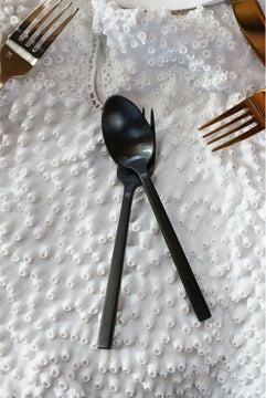 Arezzo 18/10 Brushed Black Flatware Set, Service for 4, 20-Piece
