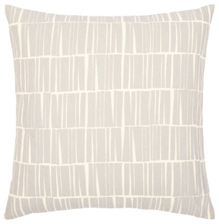 Surya Natur Pillow Shell With Down Insert 18"H X 18"W Medium Gray