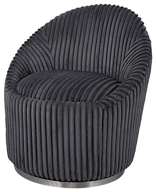 Uttermost Crue Gray Fabric swivel Chair
