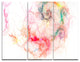 "Sparkling Red Stormy Sky" Digital Metal Wall Art, 3 Panels, 36"x28"