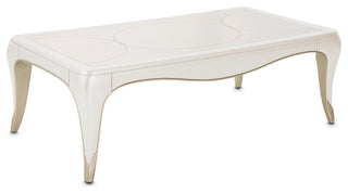 London Place Rectangular Cocktail Table - Creamy Pearl