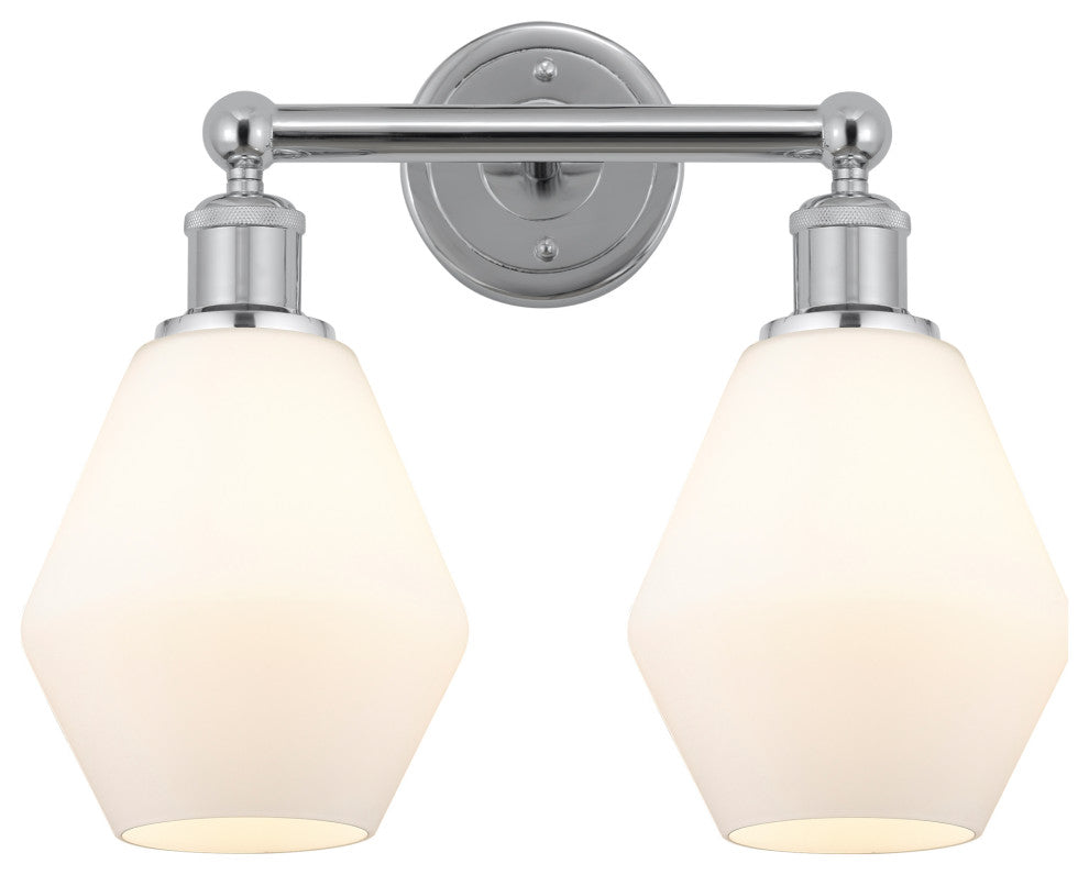 Innovations 616-2W-PC-G651-6 2 Light Bath Vanity Light, Polished Chrome