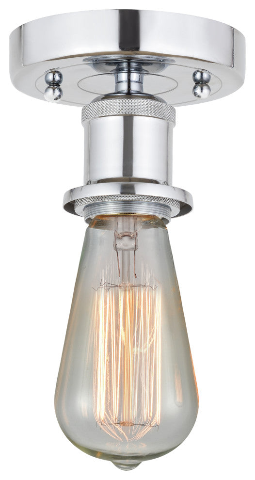 Innovations 616-1F-PieceBare Bulb 1 Light 2" Semi-Flush Mount, Polished Chrome