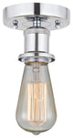 Innovations 616-1F-PieceBare Bulb 1 Light 2" Semi-Flush Mount, Polished Chrome