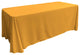 LA Linen Rectangular  Polyester Poplin Tablecloth, Gold, 90"x156"
