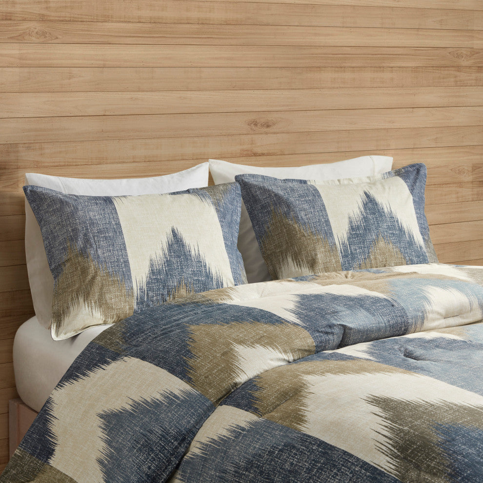INK+IVY Printed Comforter Bedding Set, Full/Queen