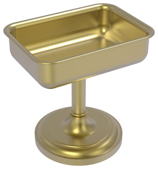 Vanity Top Soap Dish, Satin Brass