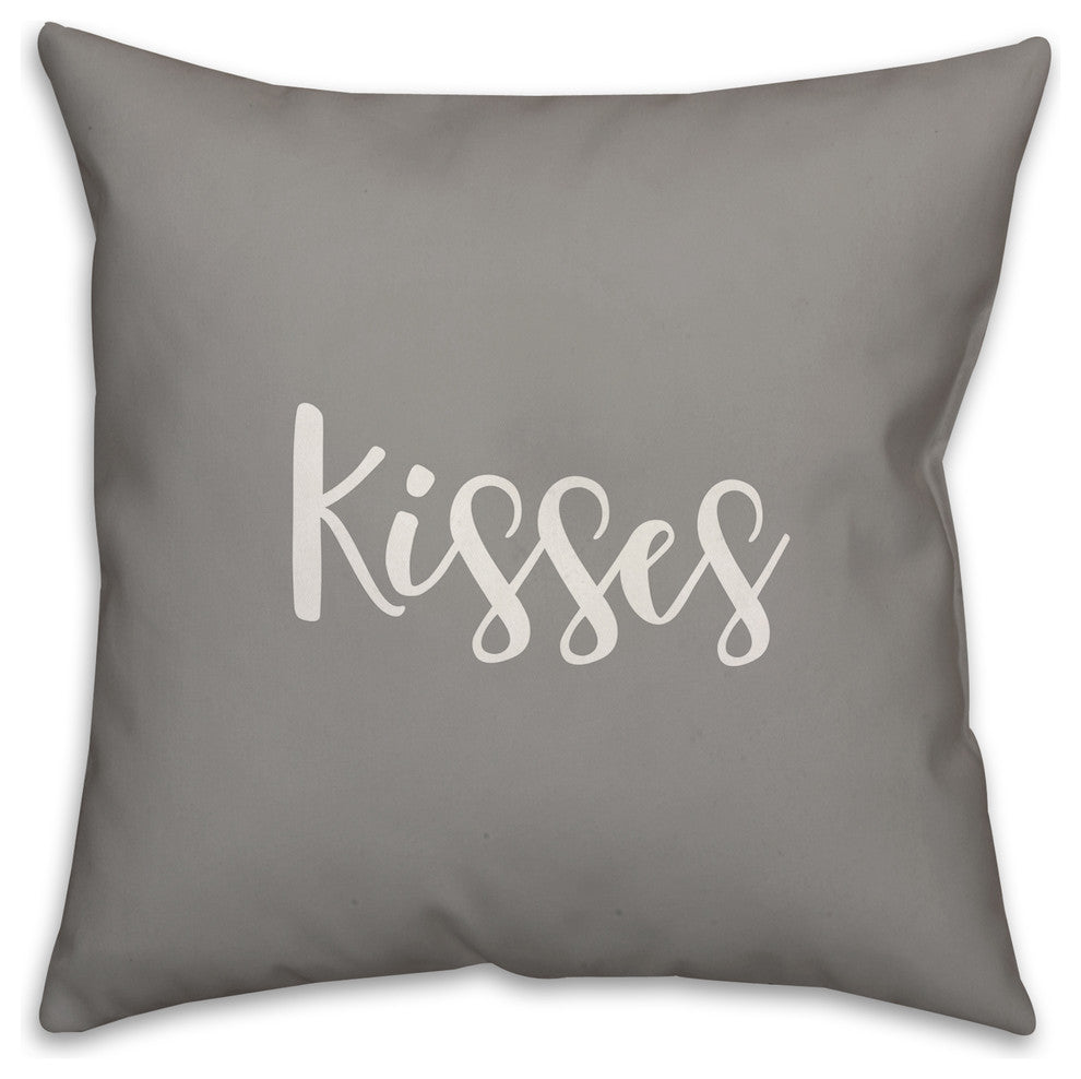 Kisses 16x16 Throw Pillow Cover