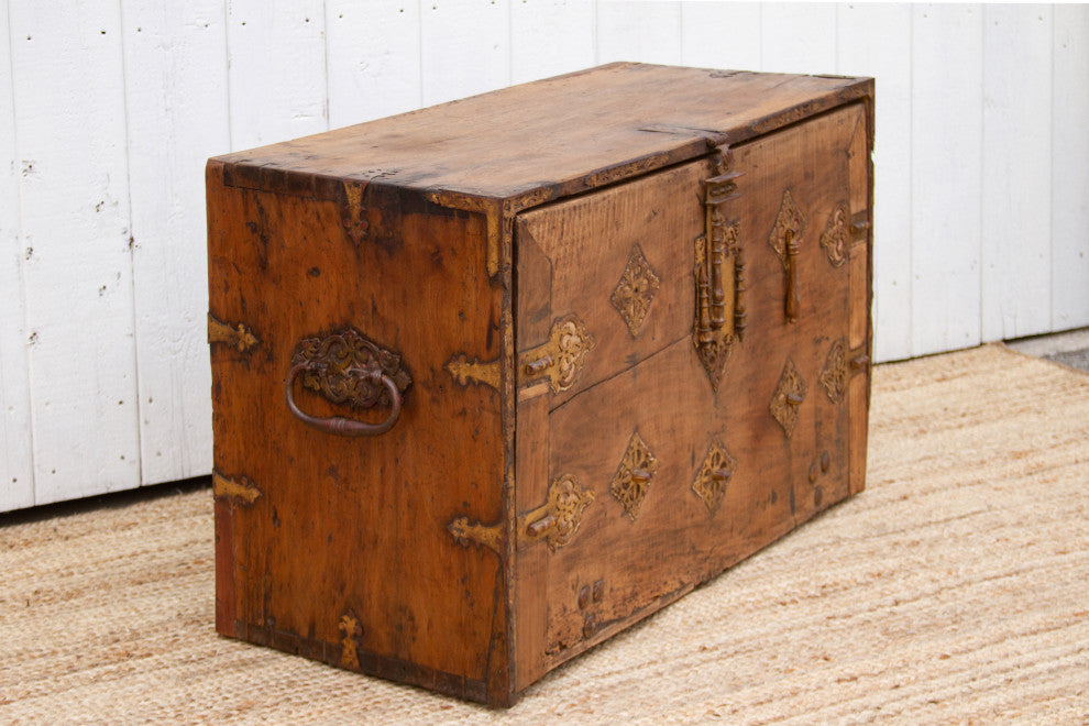 Large 18th Century Spanish BargueÃ±o Chest