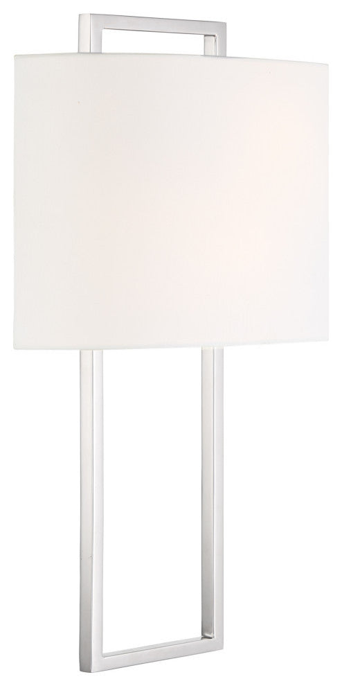 Fremont 2 Light Wall Mount, Polished Nickel