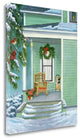 "Cardinals And Christmas Porch" By Julie Peterson, Giclee on Gallery Wrap Canvas