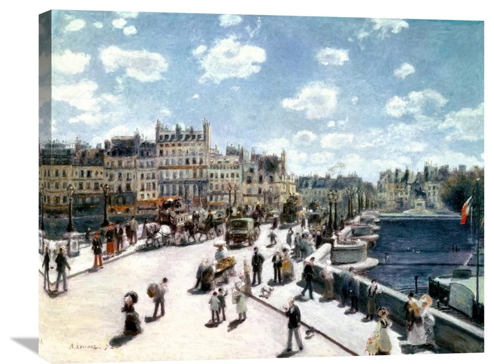 "Pont Neuf, Paris" Stretched Canvas Giclee by Pierre-Auguste Renoir, 30"x24"