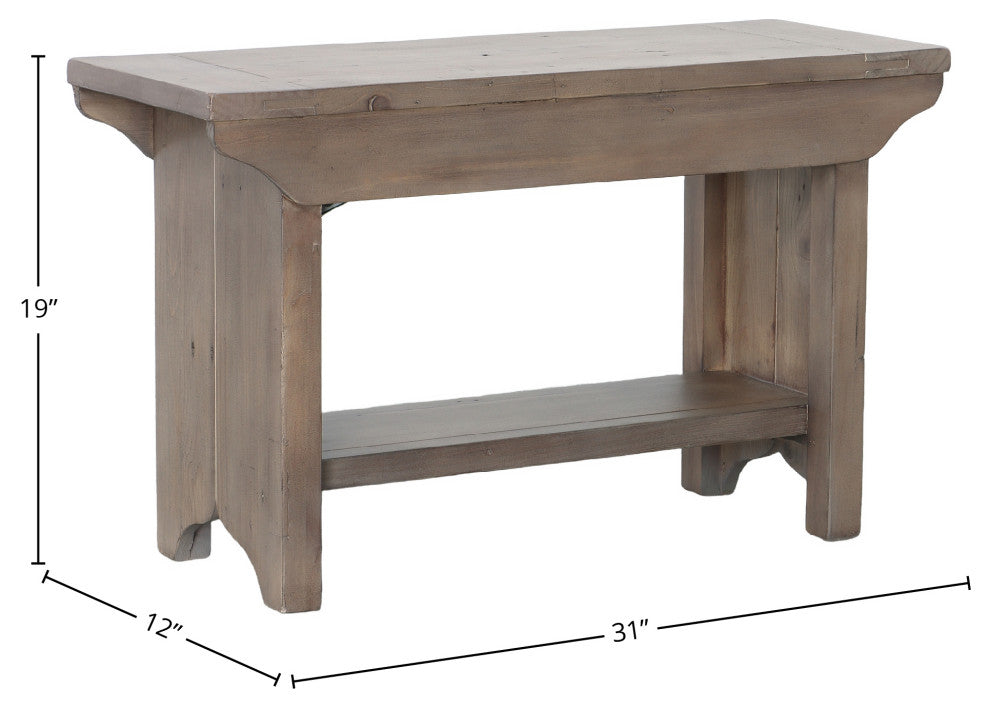 Kenna Small Bench - Sundried
