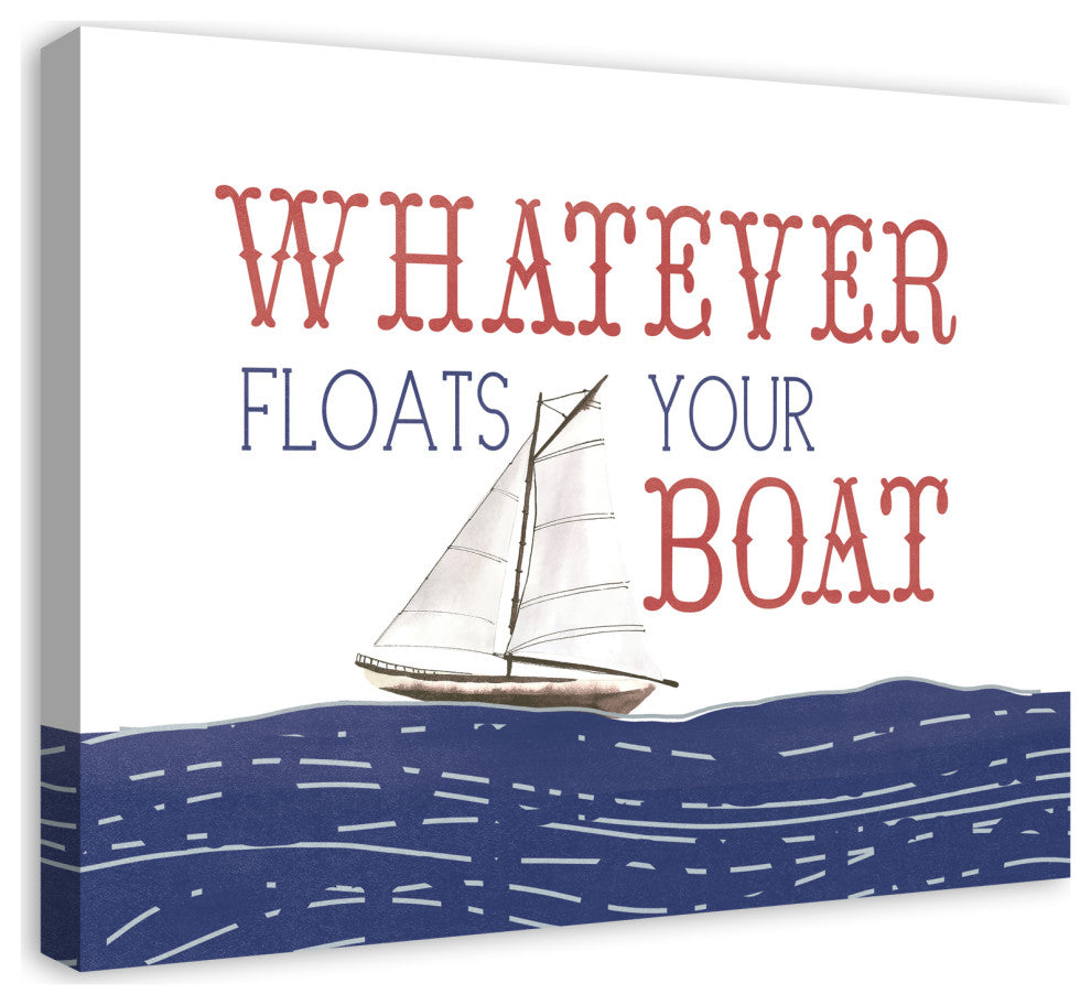 Whatever Floats Your Boat 30 x 24 Canvas Wall Art