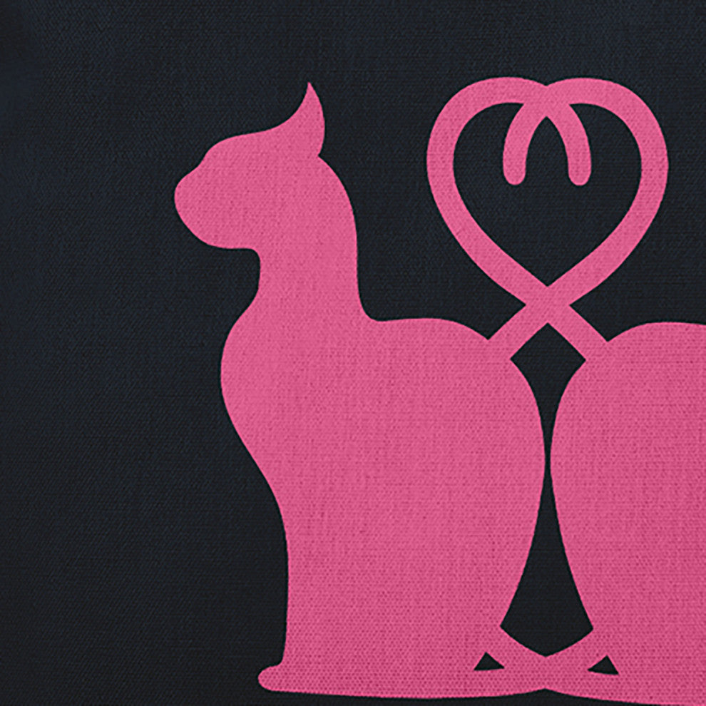 Halloween Cats Accent Pillow, Tickled Pink, 16"x16"