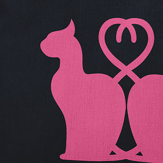 Halloween Cats Accent Pillow, Tickled Pink, 16"x16"