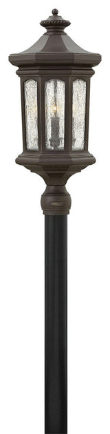 Hinkley Raley Large Post Top Or Pier Mount Lantern, Oil Rubbed Bronze