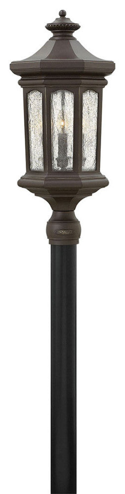 Hinkley Raley Large Post Top Or Pier Mount Lantern, Oil Rubbed Bronze