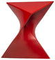 LeisureMod Randolph Modern Side Table, Red