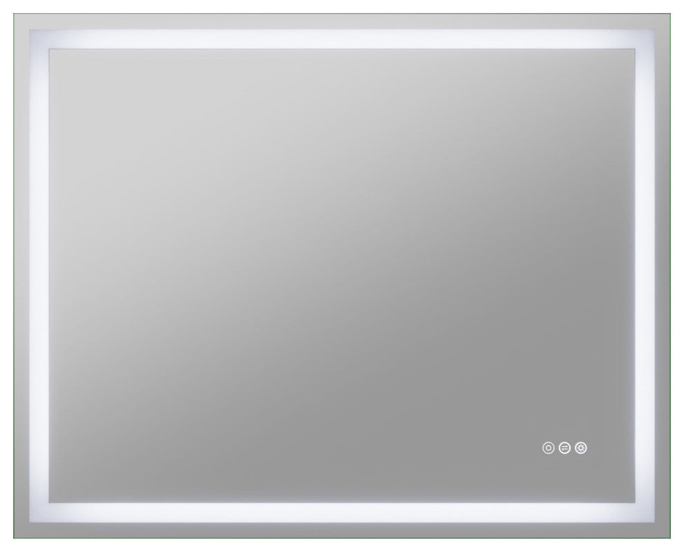 ANZZI 32" x 40" LED Front Lighting Bathroom Mirror With Defogger