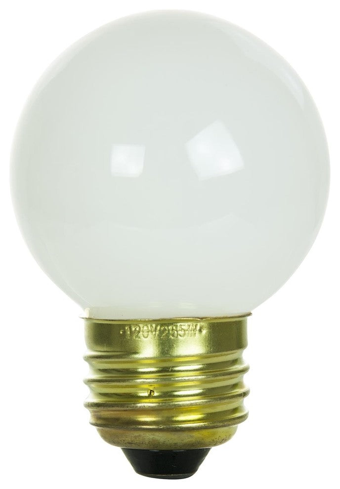 Sunlite 40 Watt G16 Globe, Medium Base, White