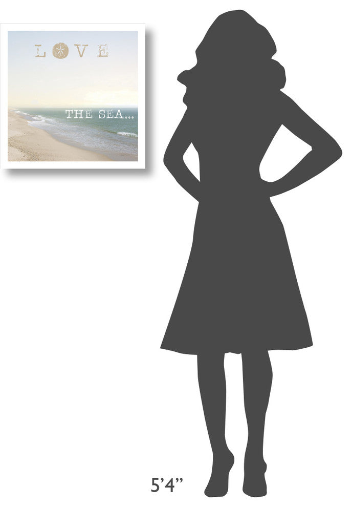 "Love the Sea" Digital Paper Print by Laura Marshall, 20"x20"