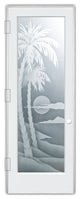 Interior Prehung Door or Interior Slab Door - Palm Sunset - Primed - 30" x...