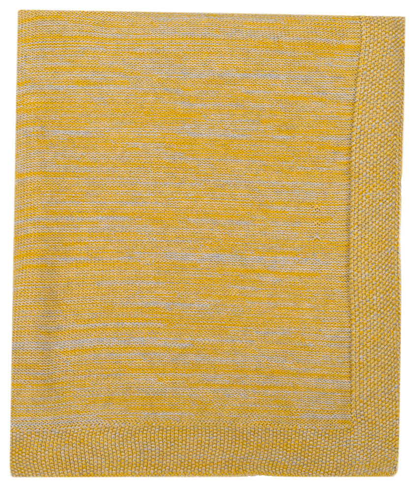 Daniel Throw, Light Camel, Light Gray Melange