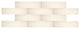 Cream 3"x12" Glass Subway Tile, 1 Sq.Ft.
