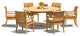 7-Piece Set, 60" Round Table, 6 Giva Chairs, Sunbrella Cushion, Cabana Classic