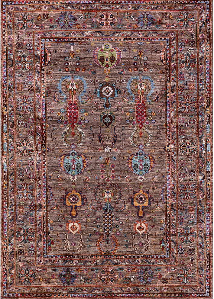 Ahgly Company Indoor Rectangle Mid-Century Modern Area Rugs, 7' x 9'