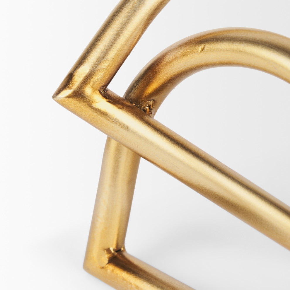 Locke Large Gold Metal Decorative Object