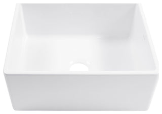 Austen Crisp White Fireclay 24" Single Bowl Farmhouse Undermount Sink
