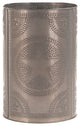 Punched Tin Metal Waste Basket Trash Can, Star