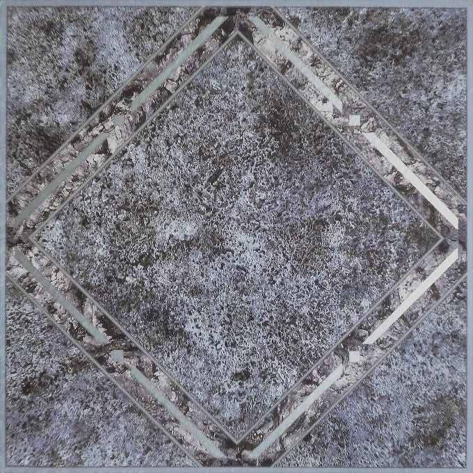 Diamonds Metallic Marble Vinyl Floor Tiles Self Stick Peek Flooring  12'' x 12'