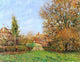 Camille Pissarro Autunm in Eragny, 21"x28" Wall Decal Print
