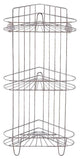 Simple Spaces SS-SC3-29-CH-3L Shower Caddy, 3-Tier, Polished Chrome